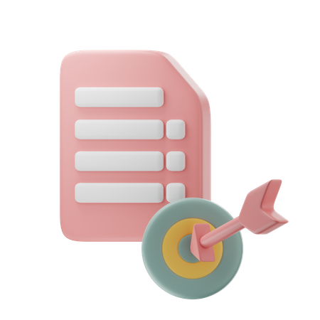 Planning target  3D Icon