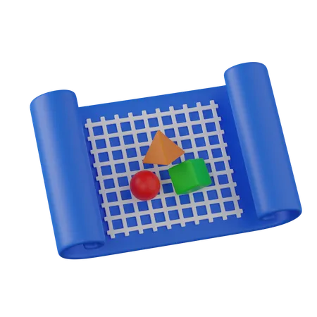 Plano  3D Icon