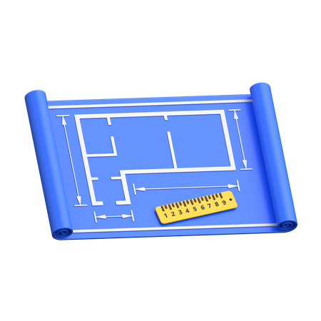 Plano  3D Icon