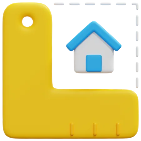 Plano de casa  3D Icon