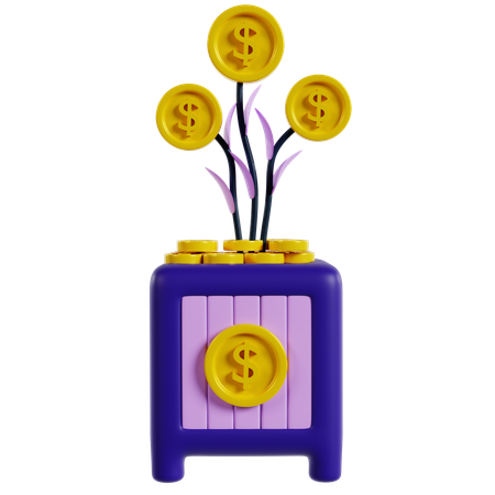 Plano de crescimento financeiro inicial  3D Icon