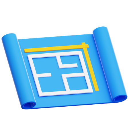 Plano de la casa  3D Icon
