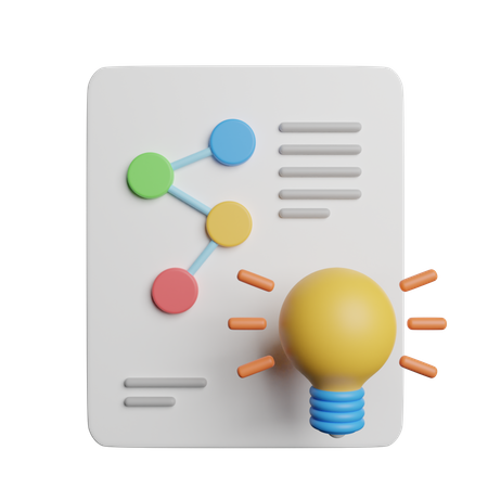 Plano de marketing  3D Icon