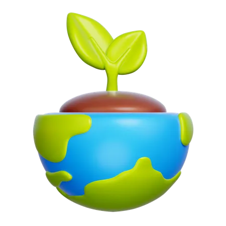 植物  3D Icon