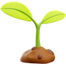 3d plant logo
