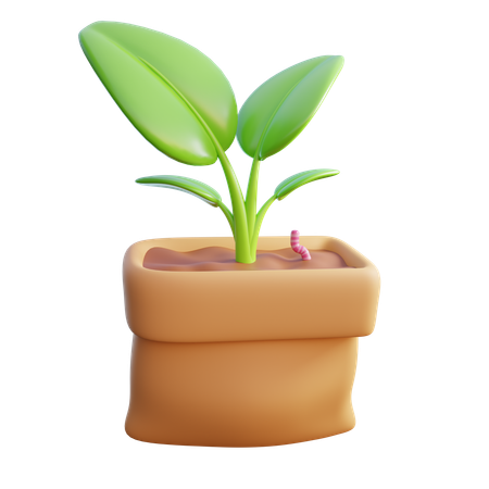 Plant bag  3D Icon