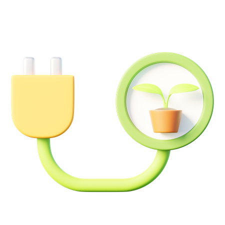 Plant Energy 3D Icon