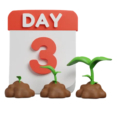 Plant Growth Period  3D Icon
