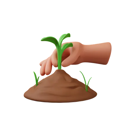 Plant Hand Gesture Download This Item Now 3D Icon