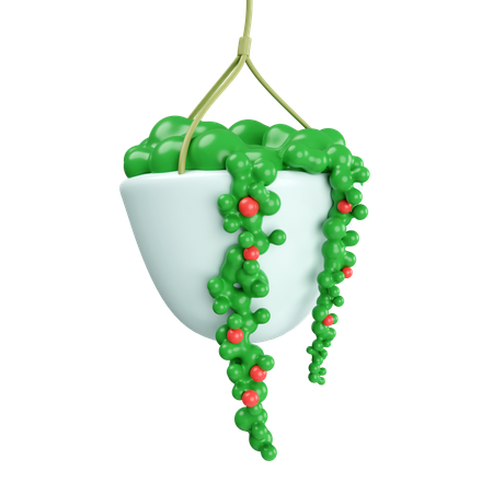 Plant In Plant Pot  3D Icon