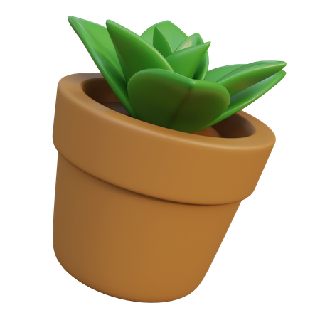Plant Pot  3D Icon