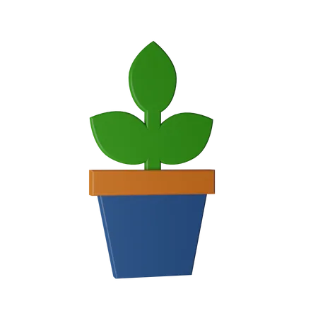 Plant Pot  3D Icon