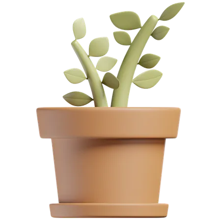 Plant Pot  3D Icon