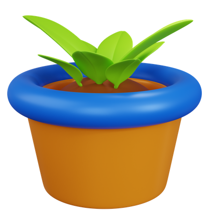 Plant Pot  3D Icon