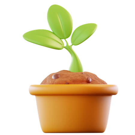 Plant Pot  3D Icon