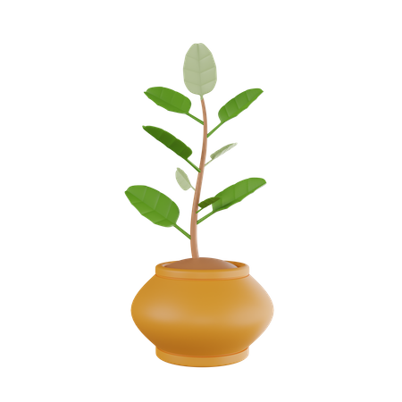 Plant Pot  3D Icon