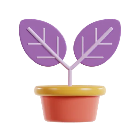 Plant Pot  3D Icon