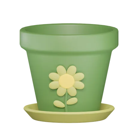 Plant Pot  3D Icon