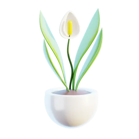 Plant Pot  3D Icon