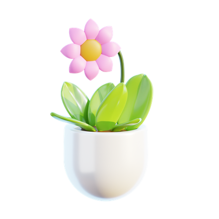 Plant Pot  3D Icon