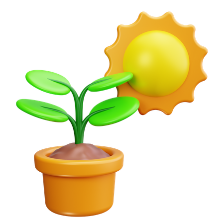 Plant pot  3D Icon