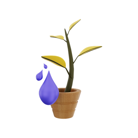 Plant Pot  3D Illustration