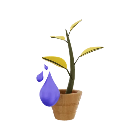 Plant Pot  3D Illustration