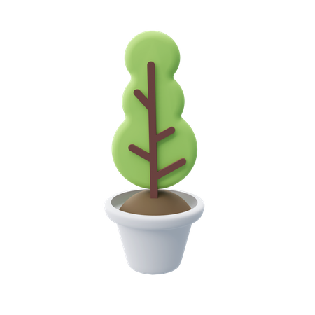 Plant Pot  3D Illustration