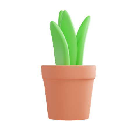 Plant Pot  3D Illustration