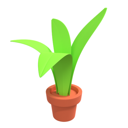 Plant Pot  3D Illustration