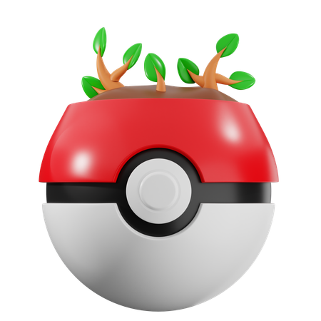 Plant Seed Ball  3D Icon