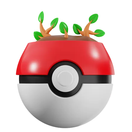 Plant Seed Ball  3D Icon