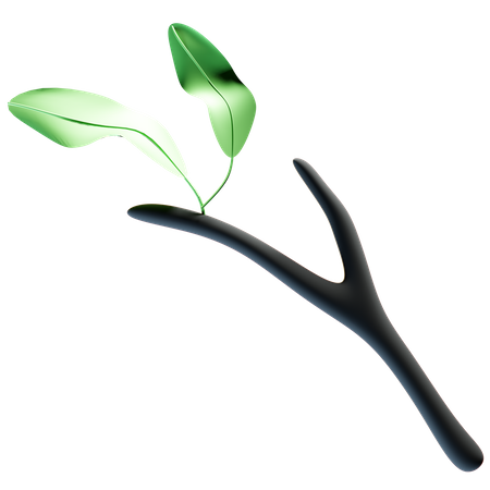 Plant stem 3D Illustration