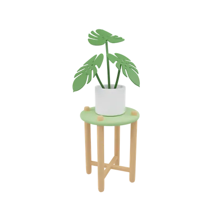 Plant Table  3D Icon