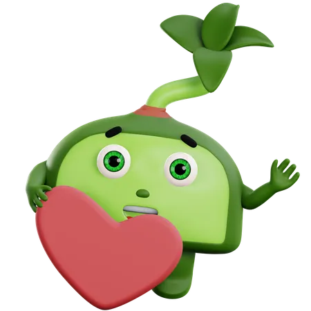 Plant Wants Love  3D Illustration