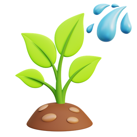 Plant Watering 3D Icon