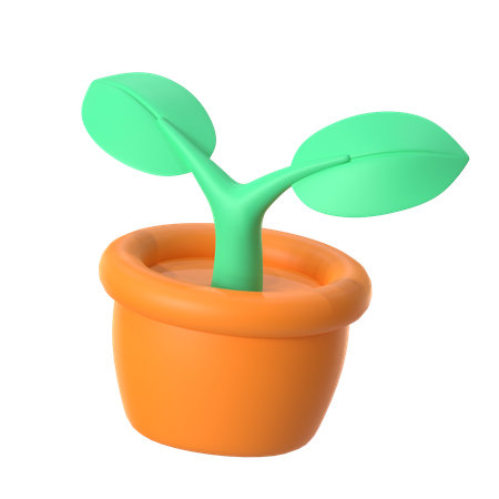 Planta  3D Icon