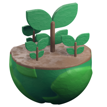 Planta  3D Illustration