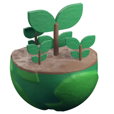 Planta  3D Illustration