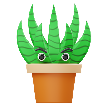 Planta de aloevera  3D Illustration
