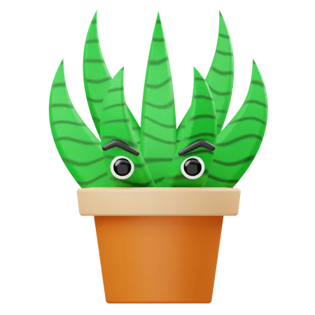 Planta de aloevera  3D Illustration