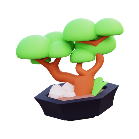 Planta de bonsai  3D Icon