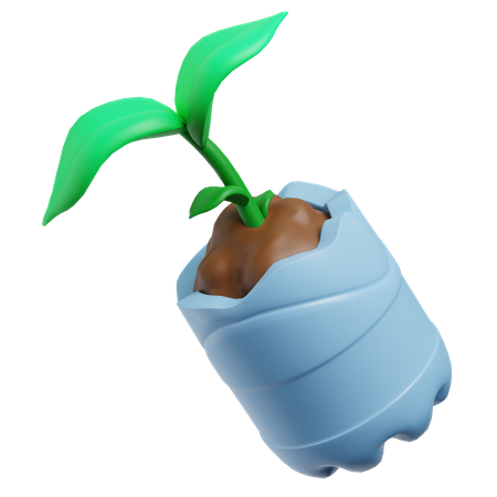 Botella de planta  3D Icon