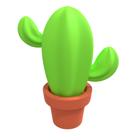 Planta de cactus  3D Illustration