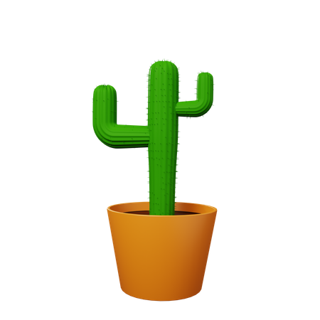 Planta de cactus  3D Illustration