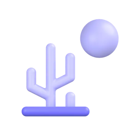 Planta de cactus  3D Icon