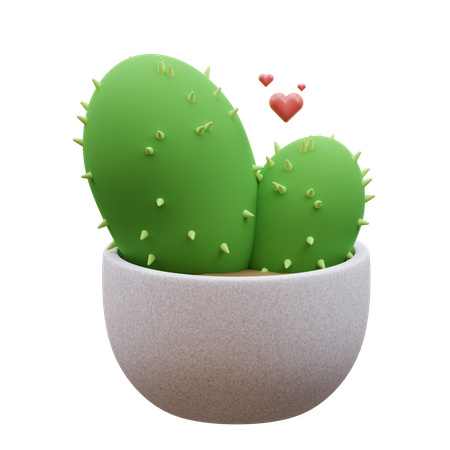 Planta de cactus  3D Icon