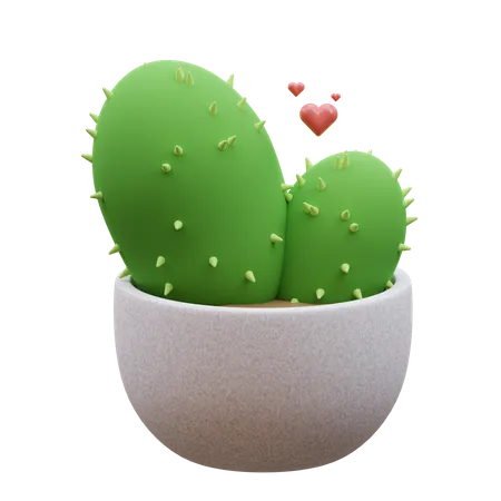 Planta de cactus  3D Icon