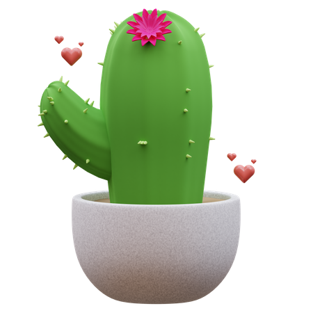 Planta de cactus  3D Icon