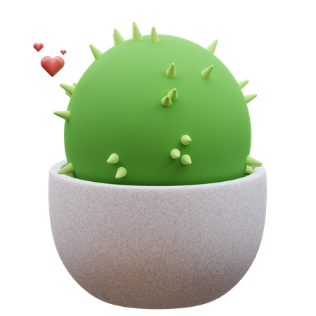 Planta de cactus  3D Icon